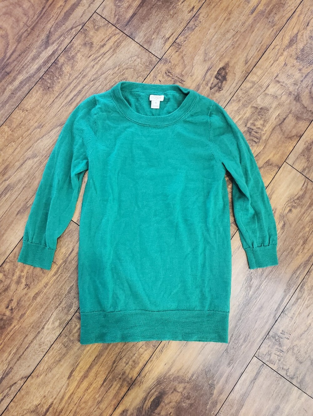 J. Crew Kelly Green Crewneck Sweater